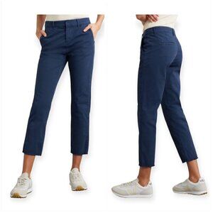 Nili Lotan Cropped  Montauk  Pants,  Size 4,  Marine Blue, New with tag